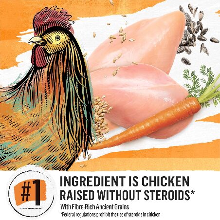 Natural Dry Dog Food, Farm-Raised Chicken & Whole Barley