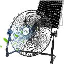 Battery Powered Fan,Wireless Rechargeable Fan with 20W Solar Panel