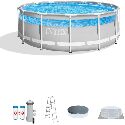 INTEX 26721EH 14ft x 42in Prism Premium Clearview Frame Above Ground Pool Set