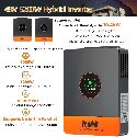 PowMr 5200W Hybrid Solar Inverter 48V DC to 110V/120VAC