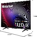 Hisense  65 QLED 4K UHD Google TV with 4K AI Upscaler,