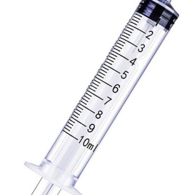 Jeringa Luer Lock de 10 ml, 20G x 1 con aguja intercambiable