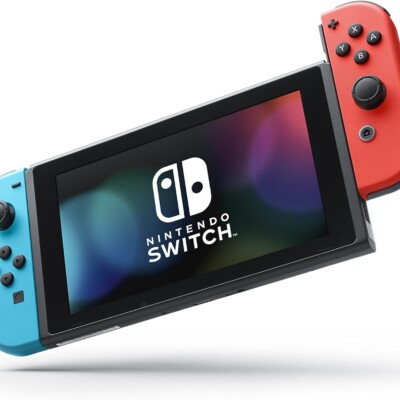 Nintendo Switch™ con Joy‑Con™ azul neón y rojo neón