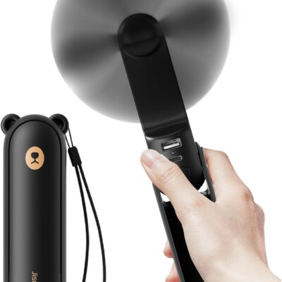Ventilador portátil con batería externa de 4500 mAh