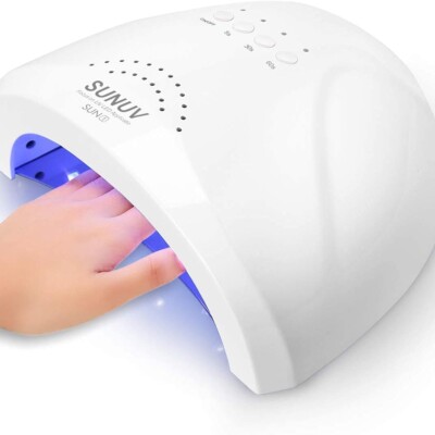 Lámpara de uñas UV LED, SUNUV Lámpara de uñas de gel para esmalte de uñas 48 W