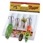Kit de señuelos variados Mepps & Williams para lucio y walleye, 4 unidades