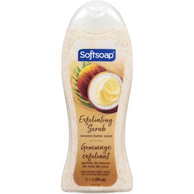 Gel de ducha exfoliante, Exfoliante de manteca de coco