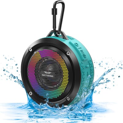 Soundace S6 Altavoz de ducha impermeable IPX7, 5 W, graves mejorados y Bluetooth