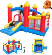 Castillo hinchable para niños con soplador