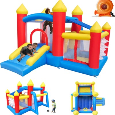 Castillo hinchable para niños con soplador