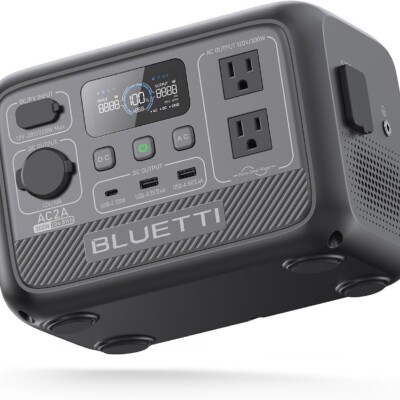 BLUETTI Solar Generator AC2A, 204Wh LiFePO4
