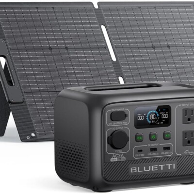 BLUETTI Solar Generator AC2A with 100W Solar Panel Included