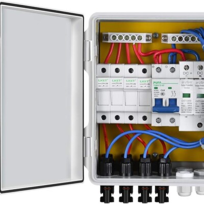 Caja combinadora fotovoltaica de 4 strings ECO-WORTHY para paneles solares