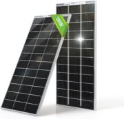 ECO-WORTHY Panel Solar Bifacial Mejorado de 400 W, 2 unidades de 195 W y 12 V