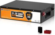 Batería ECO-WORTHY LiFePO4 de 48 V y 50 Ah con carcasa metálica y BMS