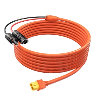 Cable adaptador de conector Tonton M-C-4 solar a XT60, adaptador de panel solar 12AWG para EF ECOFLOW
