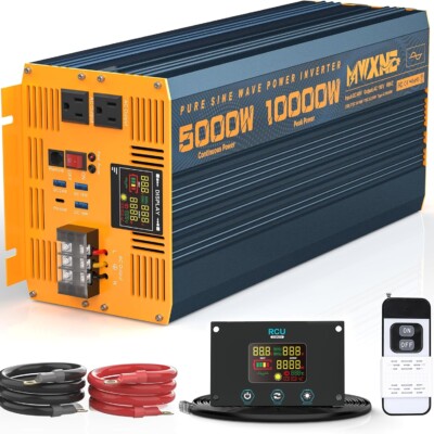 MWXNE 5000 Watt Power Inverter Pure Sine Wave 48V DC to 110V 120V