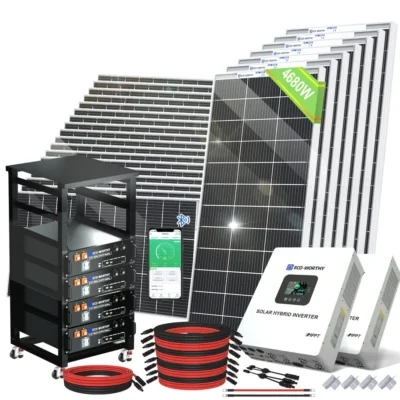 4680W 48V (24x Bifacial 195W) Complete Off Grid Solar Kit