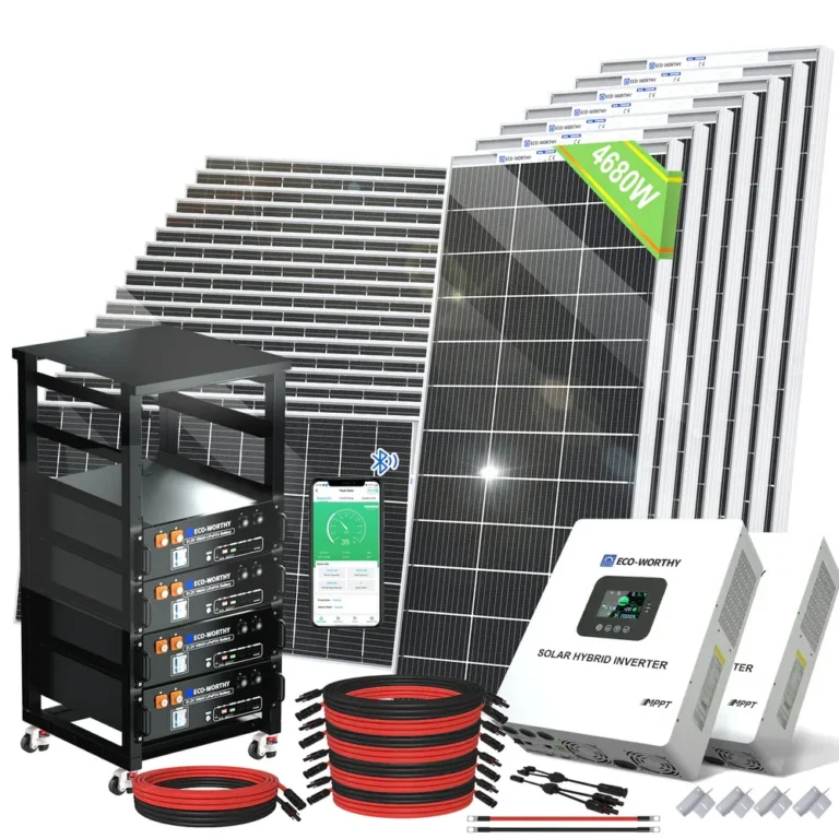 4680W 48V (24x Bifacial 195W) Complete Off Grid Solar Kit