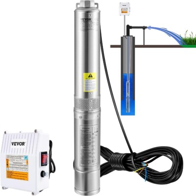 Bomba sumergible para pozo profundo VEVOR, 2 HP 230 V/60 Hz