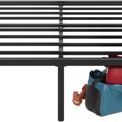 Zinus Estructura de Cama Queen Size – Van Estructura de Cama de 40 cm con Soporte de Láminas de Acero