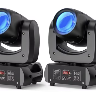 Yiflamefly 2PCS/Set 100W Moving Head Stage Lights Beam Gobo Dazzling Effect DMX LED Spotlight For Club KTV Disco DJ Party